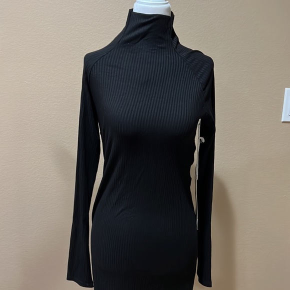 Enza Costa Twist Back long Sleeve Rib Dress - Picture 7 of 9